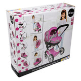Basic icoo 4in1 Manhattan Puppenwagen rosa schwarz