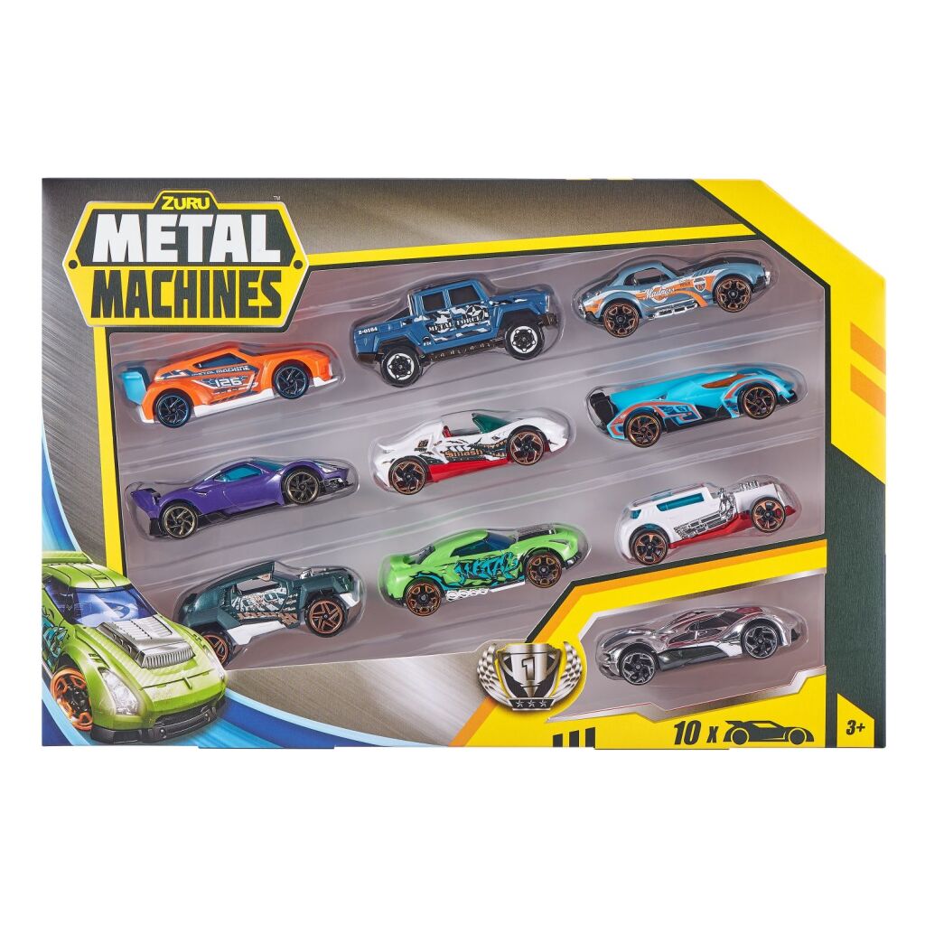 Zuru Metal Machines Die les voitures coulées 10 pièces