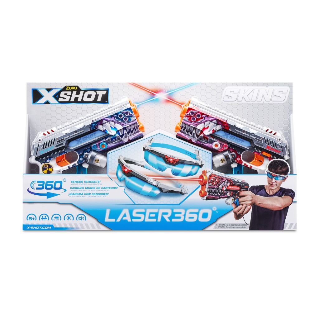 Zuru zuru x-shot skins laser 360 blaster 2 pack