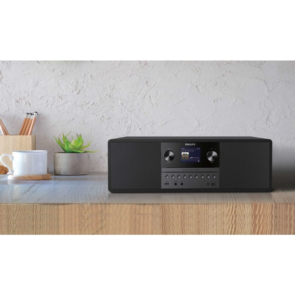 Philips tam6805 10 microsysteem zwart hout