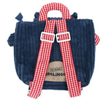 Rugtas, het hippe nijlpaard 25 x 25 cm