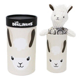 Knuffel in koker, de jonge lama 33 cm