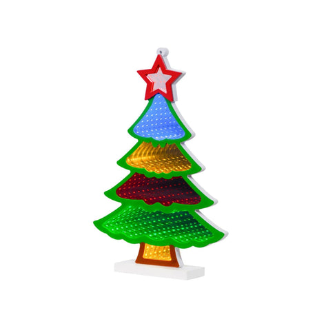 Lumineo Infinity Lights Weihnachtsbaum LED Acryl 5x21,5x32cm