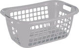 Sunware Basic Wäschekorb niedrig grau 55x38x22,5cm
