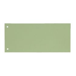 Kangaro scheidingsstroken karton 180g m2 22,5 x 12cm groen 2-gaats rechthoekig