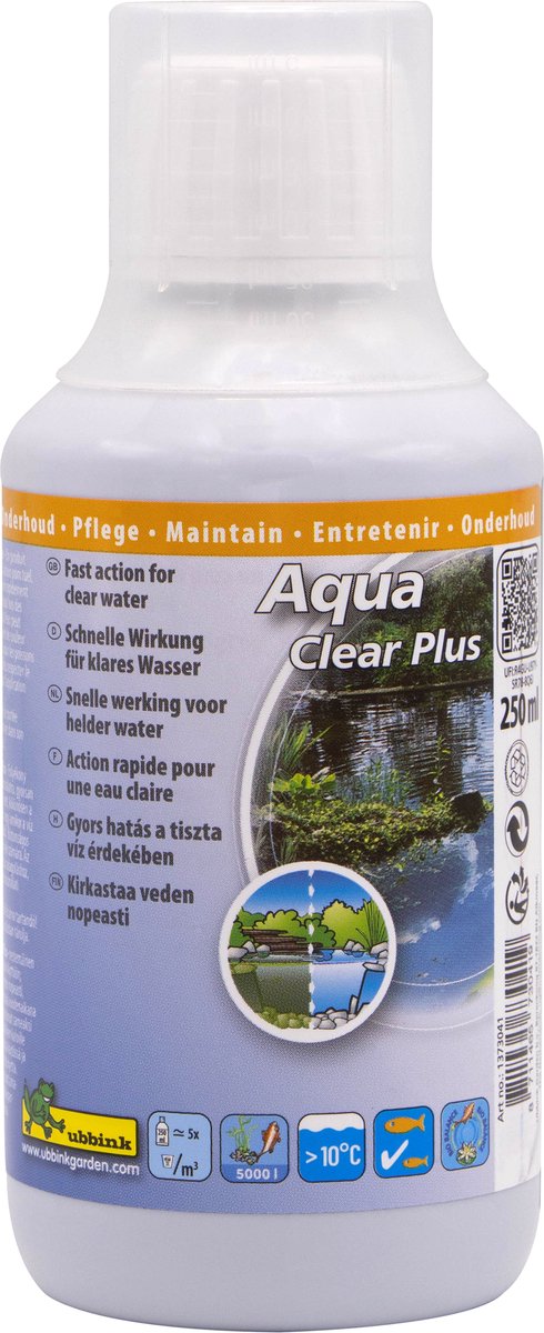 Ubbink Vijverwaterbehandlung Aqua Clear plus 250 ml für 5000 l