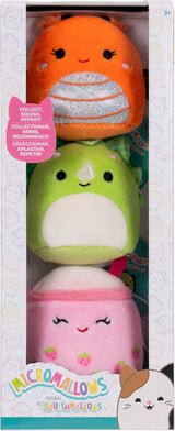 Jazwares Squishmallows Kuscheltier Plüsch – Micromallows Mony, Tristan, Victoria – 3 Stück.