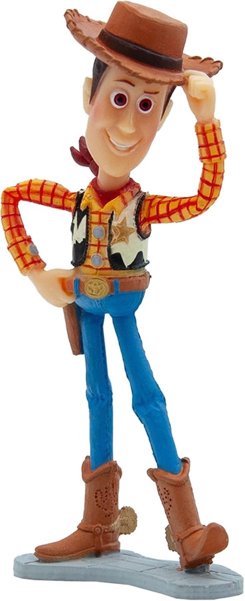 Bullyland 12761 – Disney Pixar Toy Story Figur mit Woody – naturgetreues und detailliertes Design – ideal als Tortenfigur, Sammlerstück oder fröhliches Geschenk für Kinder ab 3 Jahren