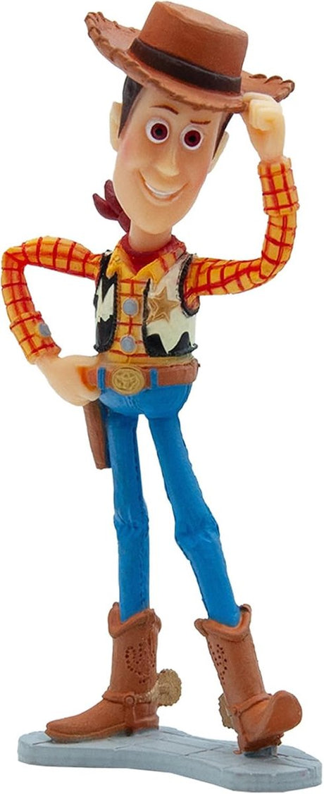 Bullyland 12761 – Disney Pixar Toy Story Figur mit Woody – naturgetreues und detailliertes Design – ideal als Tortenfigur, Sammlerstück oder fröhliches Geschenk für Kinder ab 3 Jahren