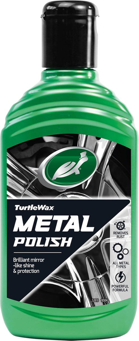 Turtle Wax GL Metallpolitur – die Komplettlösung für alle Metalloberflächen – entfernt Oxidation und Schmutz – stellt Metall- und Chromoberflächen wieder her – trägt eine Schutzschicht auf – 300 ml