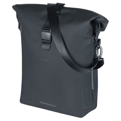 Basil Soho Mikes Bicycle -Umhängetasche - Schwarz, wasserdicht, Pu, Nordlich LED, 17L