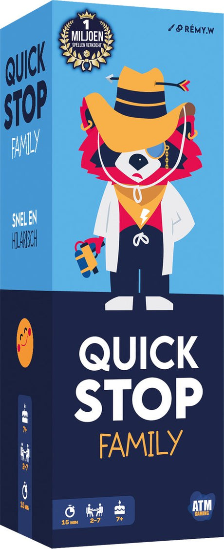 Atm gaming quickstop family kaartspel - 2 tot 7 spelers