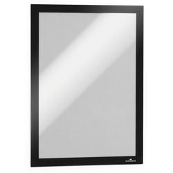 Robuster Magnetrahmen | DIN A4 schwarz | selbstklebende Trägerfolie | 2 Stück - 487201 487201