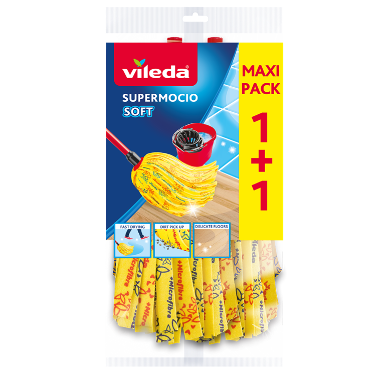 Vileda supermocio weicher Mikrofasermopp 2 Stück