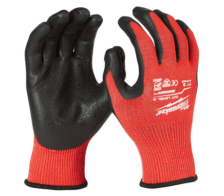 Getauchte Handschuhe der Milwaukee-Schneideklasse 3. Schnittstufe 3 Handschuhe – M 8 – 1 Stück – 4932471420