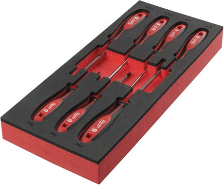 Milwaukee Zubehör Schaumstoff-Inlay-Schraubendreher SL PH-Set (7 Stück) – 4932492394