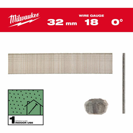Milwaukee Zubehör Nägel Brad 18g 32mm RC G SC1 | 5.000 Stück - 4932492553