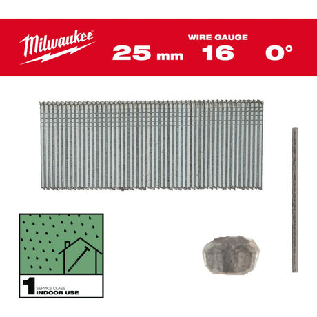 Milwaukee Abschlussnagel verzinkt | 16g | 32mm | sc1 | 5000 Stück - 4932498313