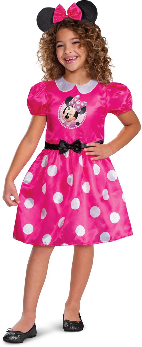 Disguise Disney Rosa Minnie Maus Basic Plus Kinderkostüm M (7-8 Jahre)