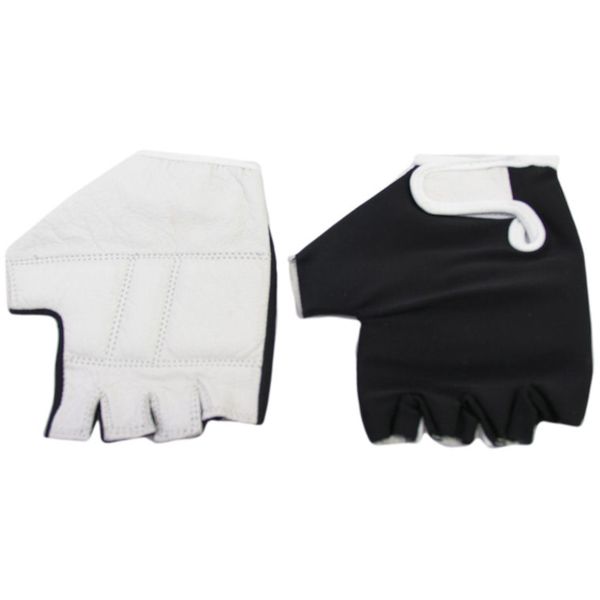 HZB Comfort Leder Lycra Fahrrad Fitnesshandschuh schwarz und weiß xxl