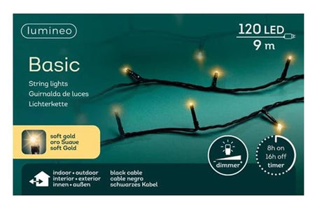 Lumineo Basic Weihnachtsbeleuchtung 120led Champagner