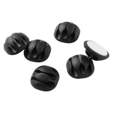 Mack 1071223 - 6 kabelhouders voor 3 kabels zelfklevend zwart | 6 stuks
