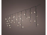 Lumineo LED-Beleuchtung Eiszapfen 11 Meter – 259LED warmweißes Funkeln