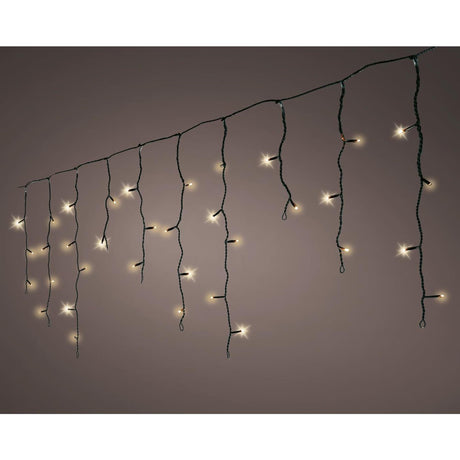 Kaemingk LED-Eiszapfenlichter mit 8 Funktionen, Funkeleffekt für den Außenbereich, L. 1100 cm
