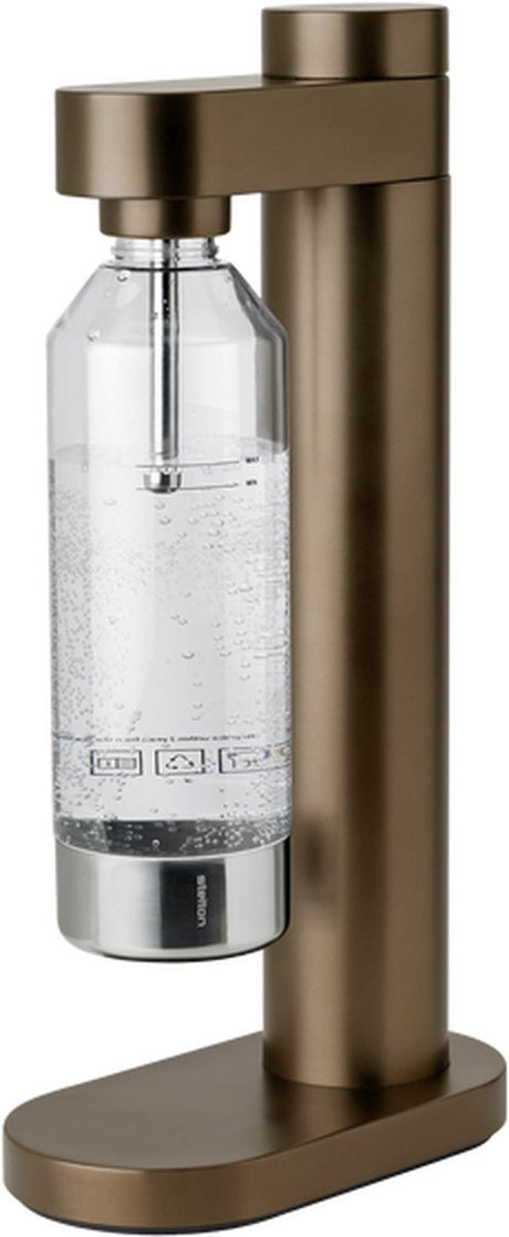 Stelton Brus – Sodawasserbereiter – Sprudelwasser – Karbonator – dunkelbraun metallic