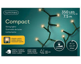 Lumineo LED-Lichterkette 750cm 350xLED warmweiß für Baum 120-150cm mit 8-Stunden-Timer und Dimmfunktion