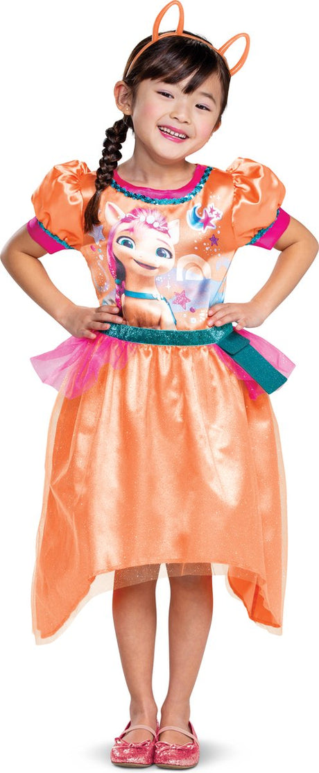 Disguise my little pony, sunny starscout leinenkleid m (7-8)
