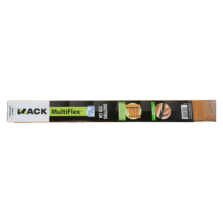 Mack 1074598 - multiflex shutters 220 cm rvs wit gecoat | 2 stuks
