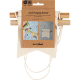 Creativ Company kleines Wandbanner, Schwalbenschwanzform, H: 12 cm, B: 10,5, 300 g, hell natur, 2 Stück 1 Box