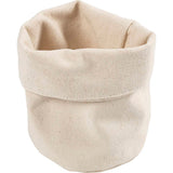 Creativ Company Stoffkörbe, H: 14,5 cm, T 9 cm, 385 g, hell natur, 10 Stück 1 Karton