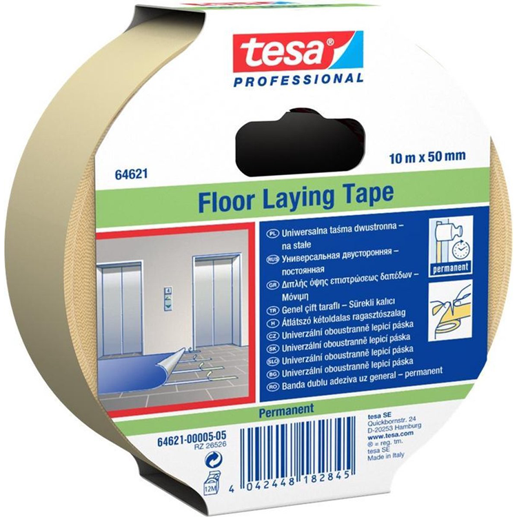 Tesa professional transparent double-sided self-adhesive tape pp-carrier and synthetic rubber