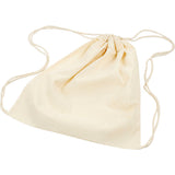 Creativ Firmentasche mit Kordelzug, Größe 37x41 cm, 115 g, hell natur, 3 Stück 1 Box