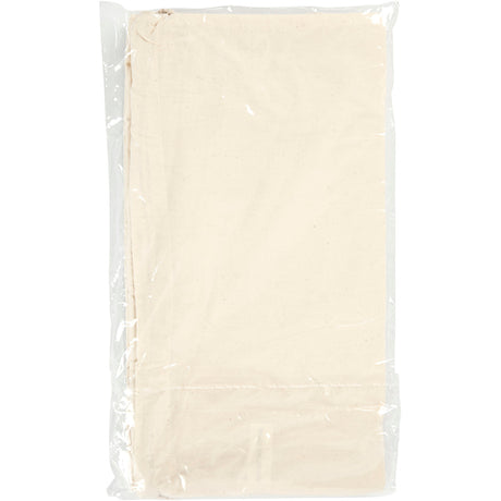 Creativ Firmentasche mit Kordelzug, Größe 37x41 cm, 115 g, hell natur, 3 Stück 1 Box