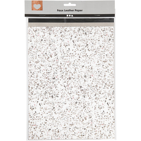 Creativ Company Faux Lederpapier vielfältig, 3 Blätter
