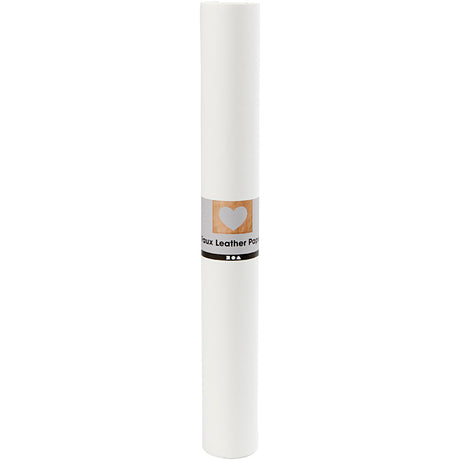 Creativ Company Kunstlederpapier, B: 50 cm, einfarbig, 350 gr, weiß, 1 m 1 Rolle