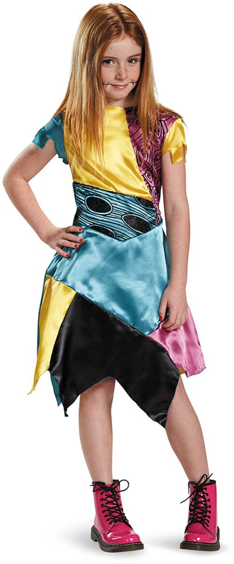 Disney-Disguise – Albtraum vor Weihnachten, klassisches Sally-Kleid, Größe XS (3–4 Jahre), Mädchen