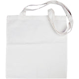 Creativ Firmentasche mit langem Henkel, Größe 38x42 cm, 130 g, weiß, 1 Stück