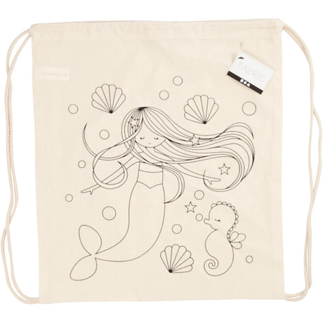 Creativ Company Rucksack, Meerjungfrau, Größe 37x41 cm, 110 g, hell natur, 1 Stück