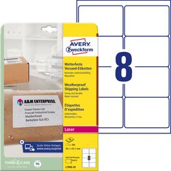 Etiket avery 99 - 1x67 - 7mmt 25 vel 8 etiketten per vel wit