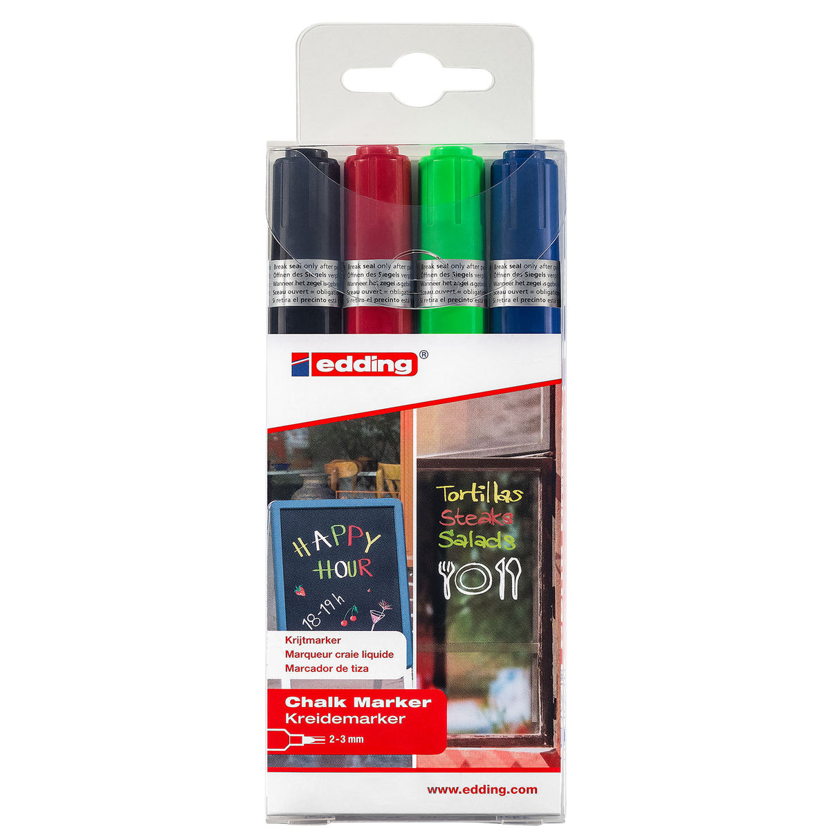 Edding 4095 • Kreidemarker 2-3mm sortiert 4St