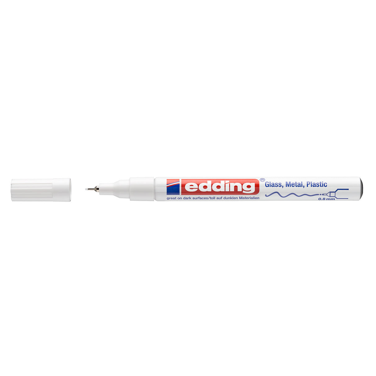 Edding • 780 Lackmarker 0,8 mm rund weiß