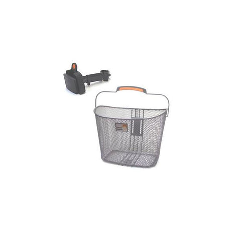 Fahrradkorb Toskana Smartlock für 19 Liter Silber