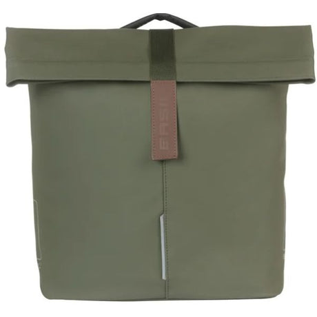 Basil Doppelte Fahrradtasche City Mik 28 - 32 Liter - Moosgrün