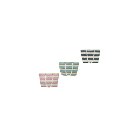 Strandtas la plage 54x36x14cm 3ass.