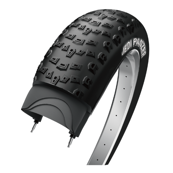 Edge-Außenreifen Jedi Fatbike 20 x 4,00 100-406 – schwarz