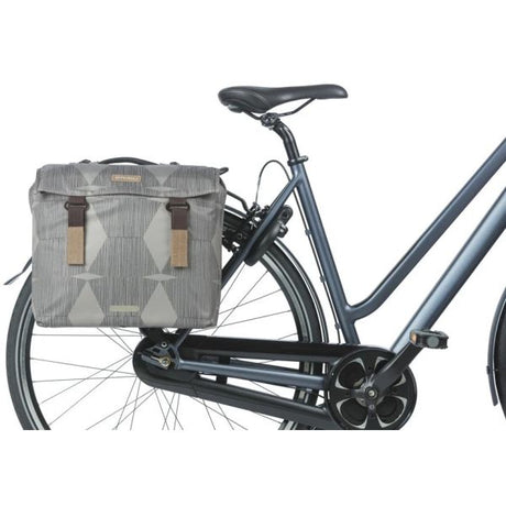 Basil Doppelte Fahrradtasche Elegance Mik 40 – 49 Liter – Chateau Taupe